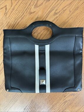 GX by Gwen Stefan Black & White Stripe Clutch